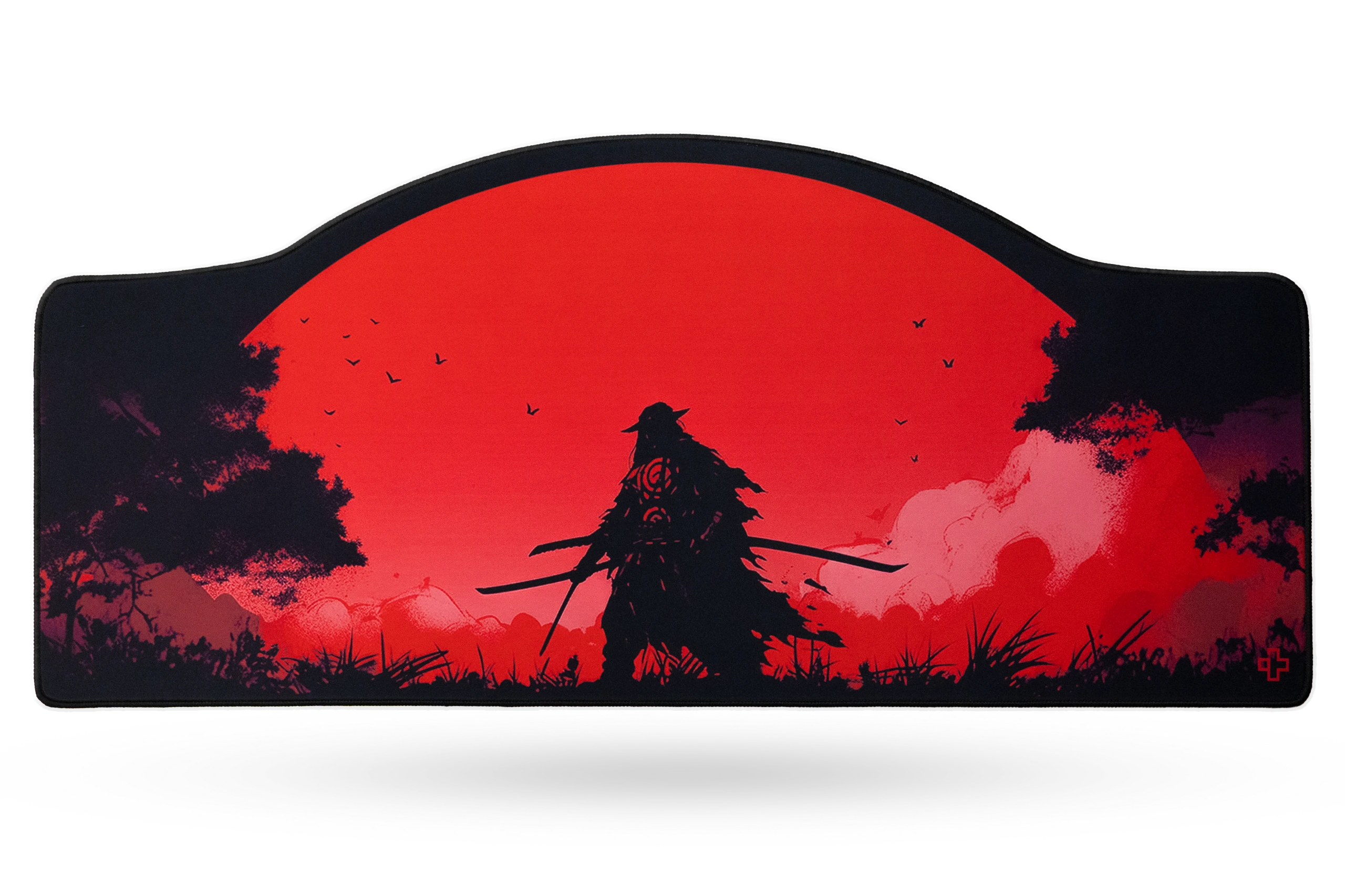 Deskmat Mousepad QwertyKey Samurai 4mm stitched edges