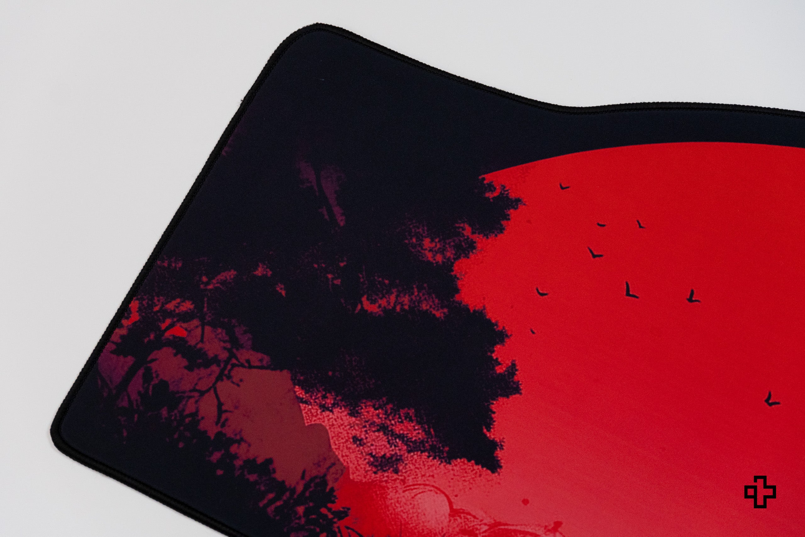 Deskmat Mousepad QwertyKey Samurai 4mm stitched edges