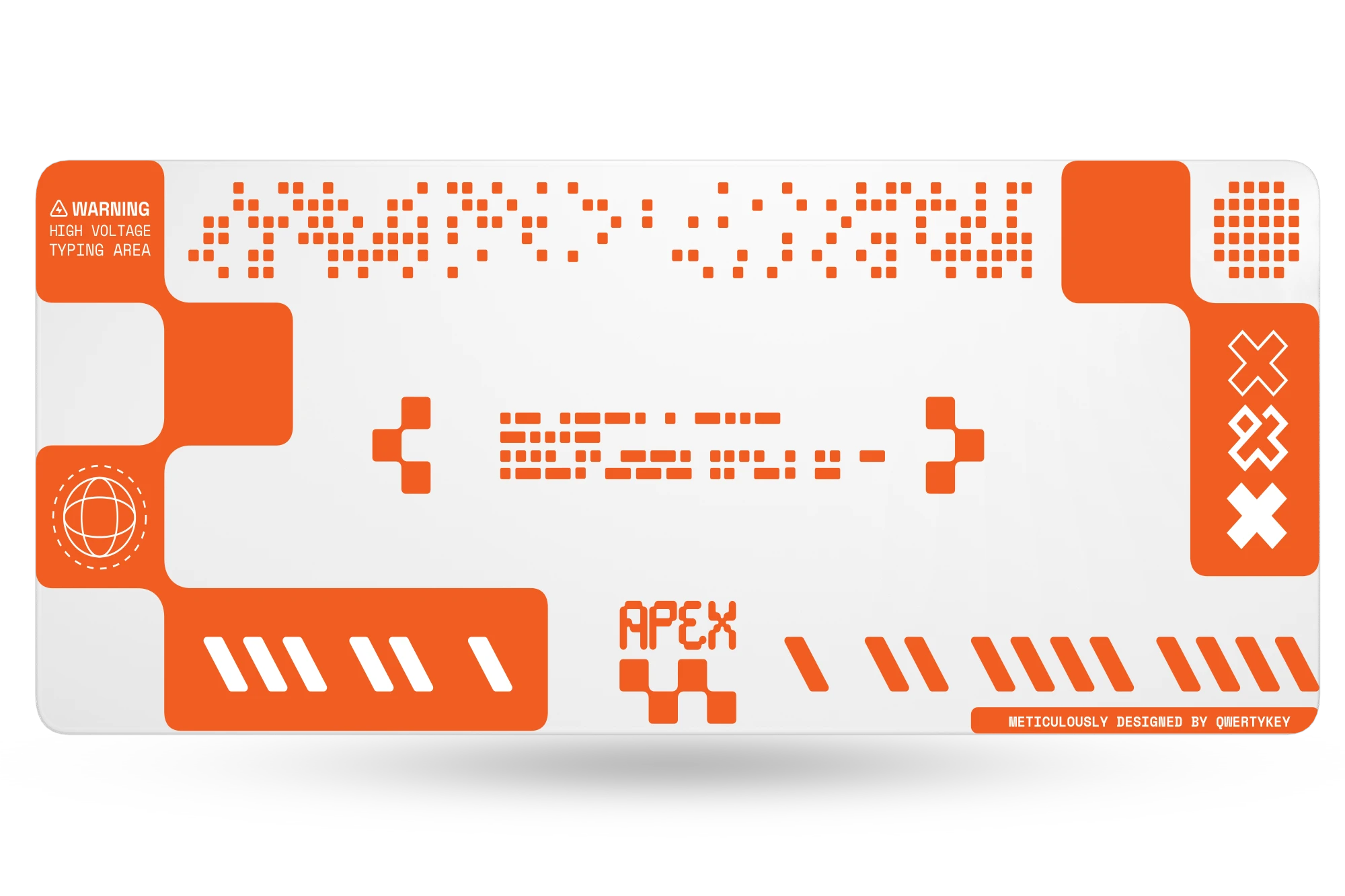 Deskmat Mousepad QwertyKey Apex 4mm stitched edges