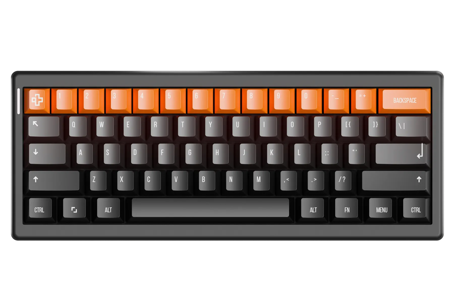 QwertyKey61 PRO Black Hotswap RGB VIA Gasket Mounted Gaming Mechanical Keyboard