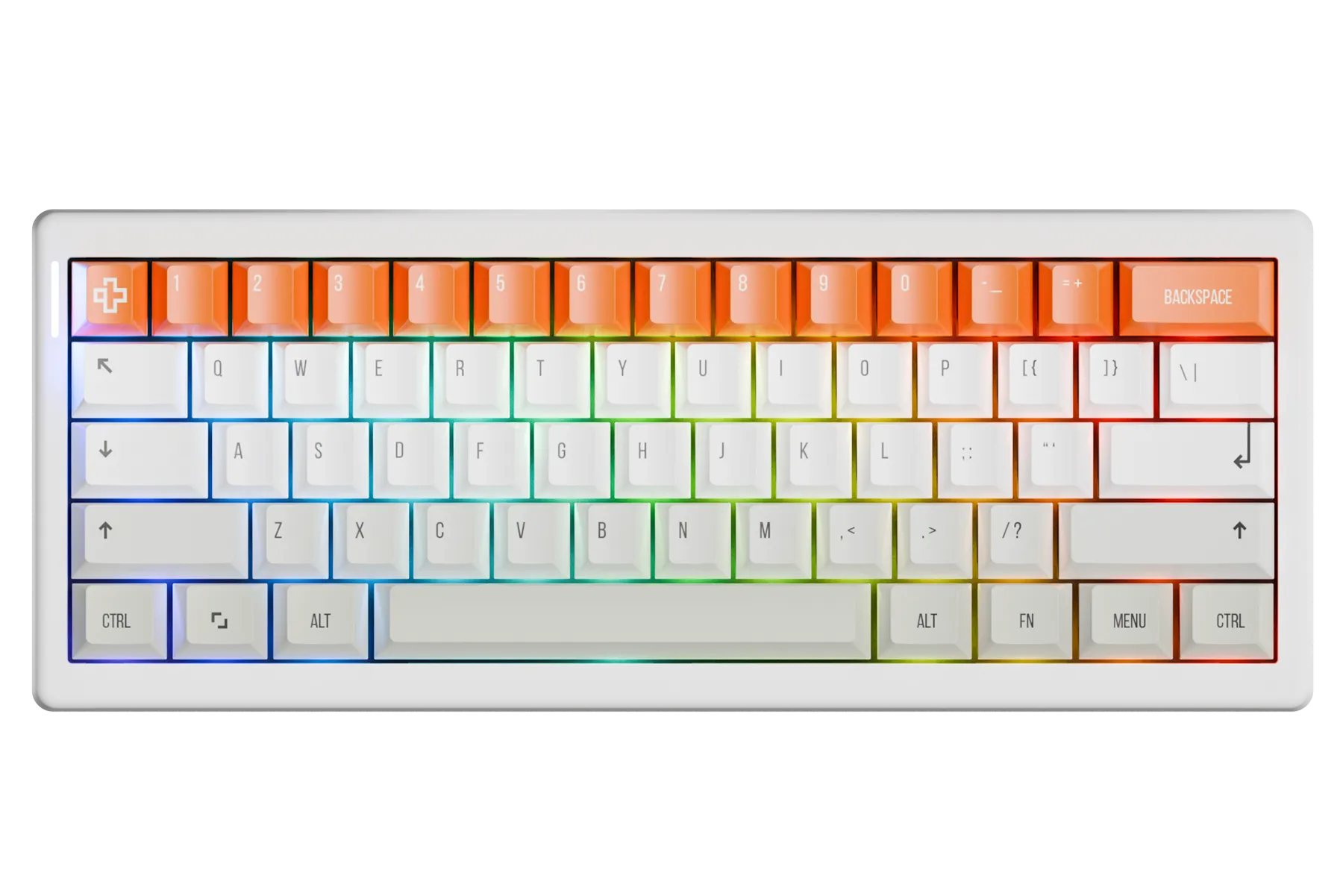 QwertyKey61 PRO Alba Hotswap RGB VIA Gasket Mounted Gaming Mechanical Keyboard