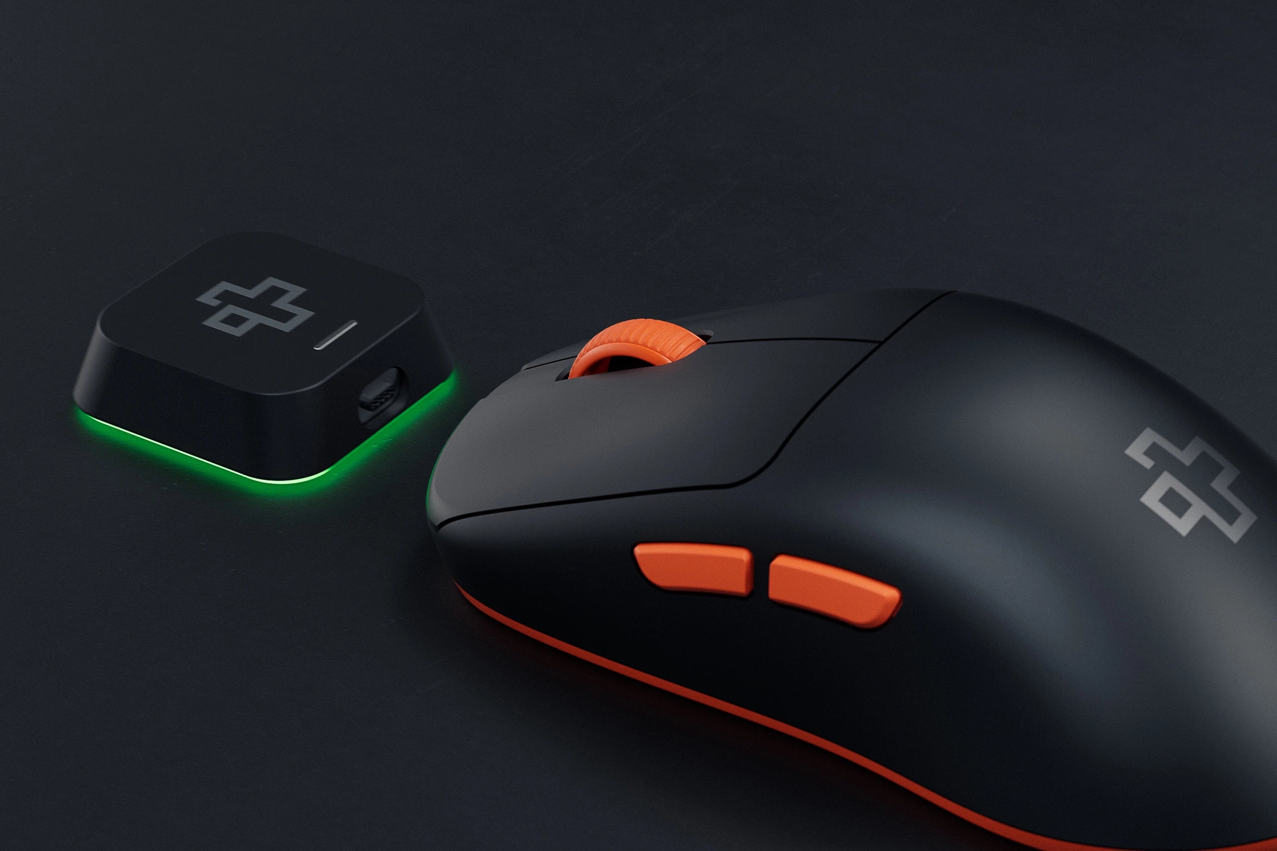 QwertyKey Falcon Black Gaming Mouse 8K, 30,000 DPI, Bluetooth Wireless Trio Mode, Pixart 3950