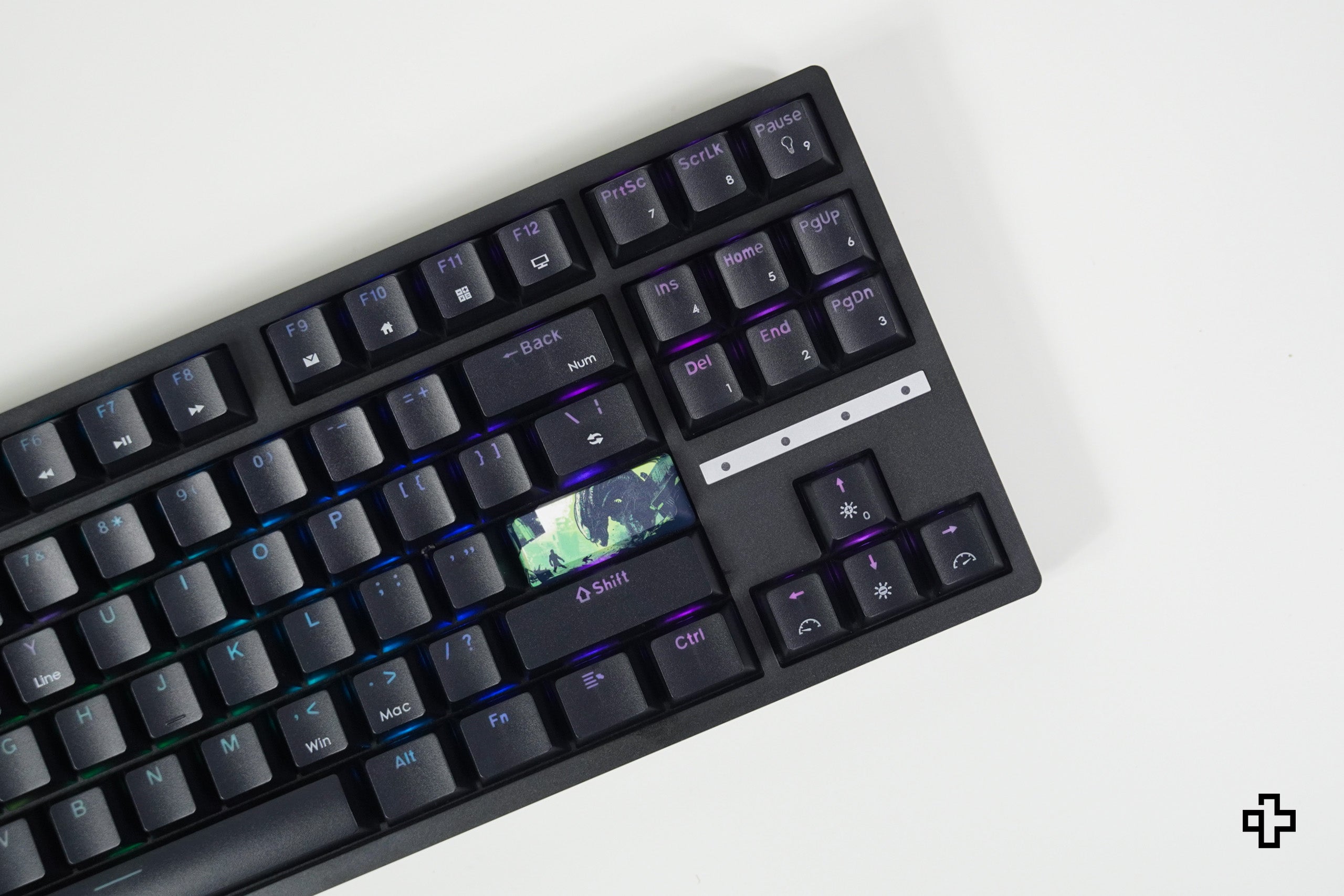 QwertyKey H87 Black Bluetooth Wireless Hotswap RGB Gaming Mechanical Keyboard