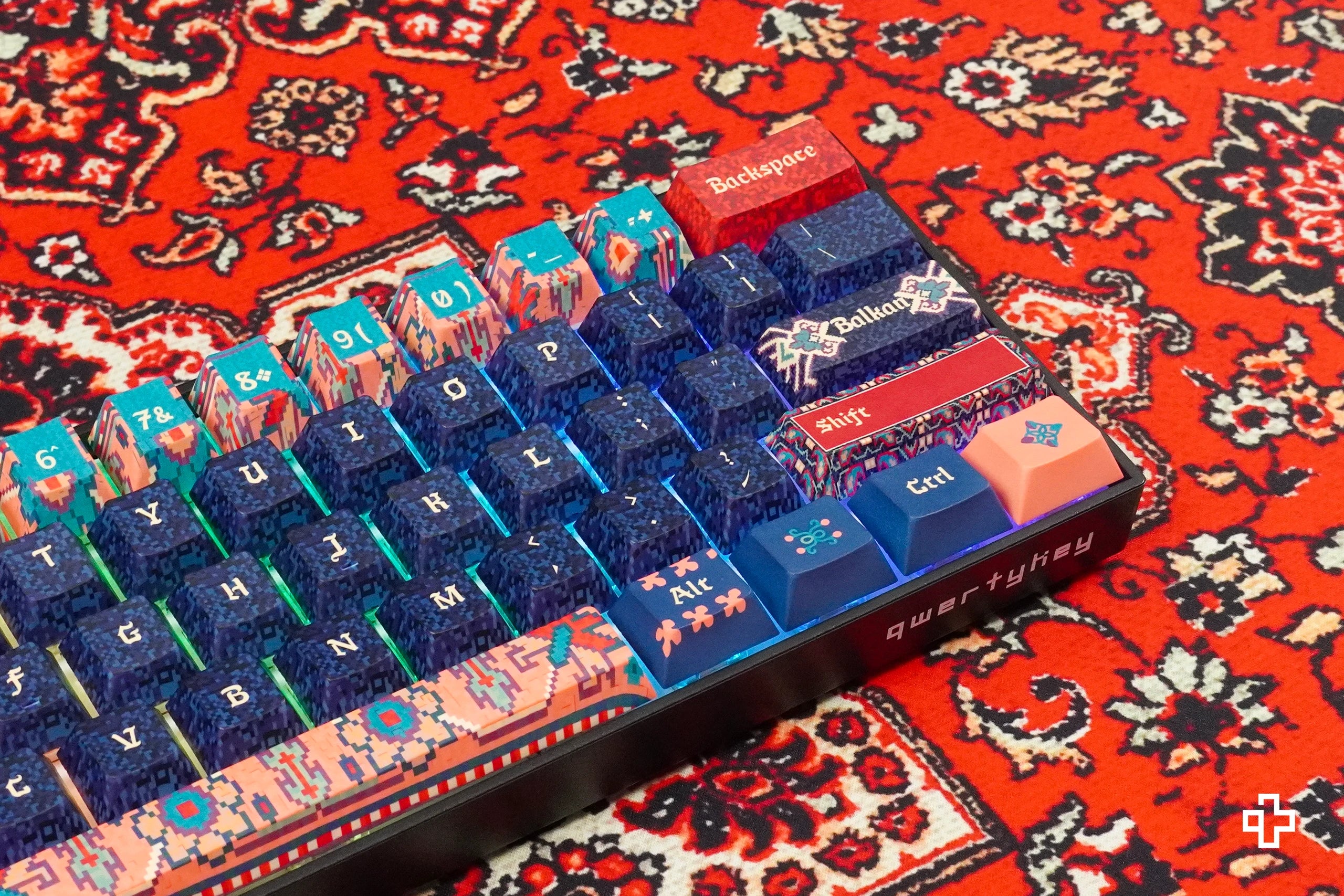 QwertyKey Balkan Hotswap RGB Mechanical Gaming Keyboard