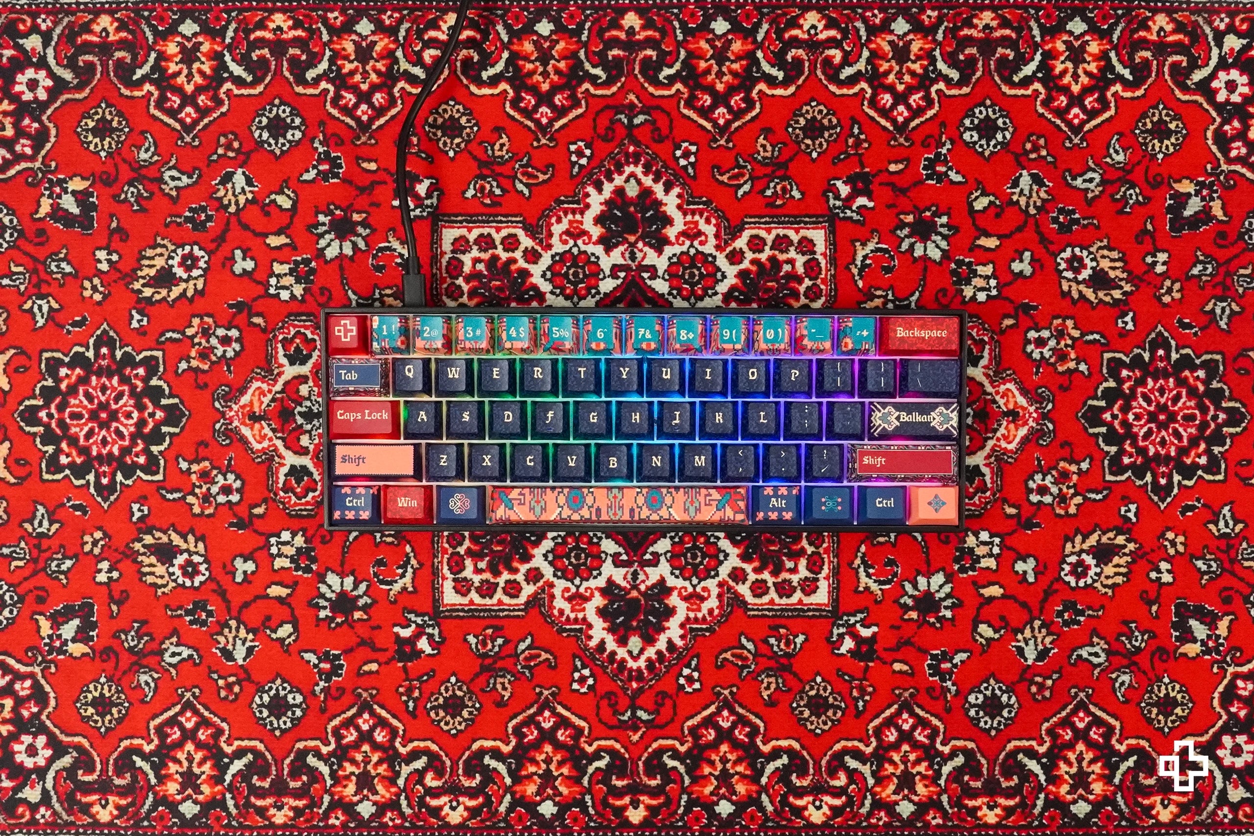 QwertyKey Balkan Hotswap RGB Mechanical Gaming Keyboard