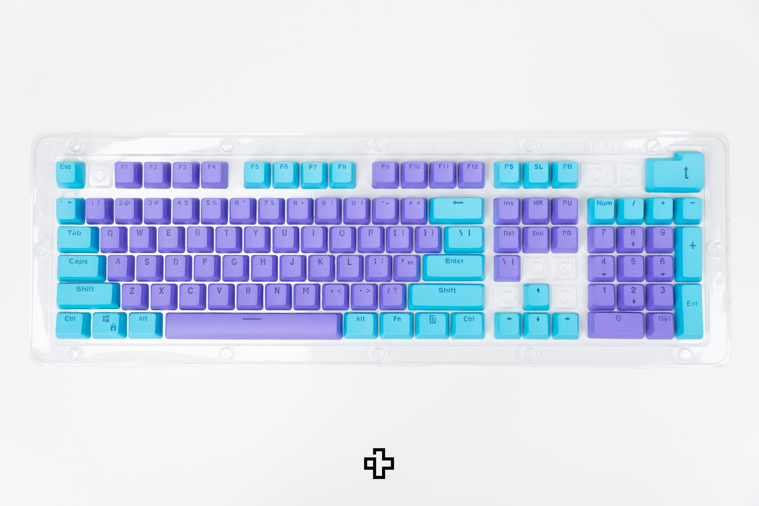 Set Taste QWERTY Liliac-Ocean Translucide Profil OEM Material PBT – double shot