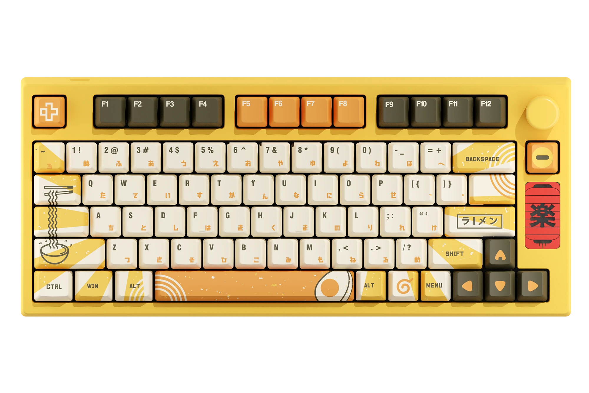 QwertyKey75 Ramen Bluetooth Wireless Hotswap RGB Gasket Mounted Mechanical Gaming Keyboard
