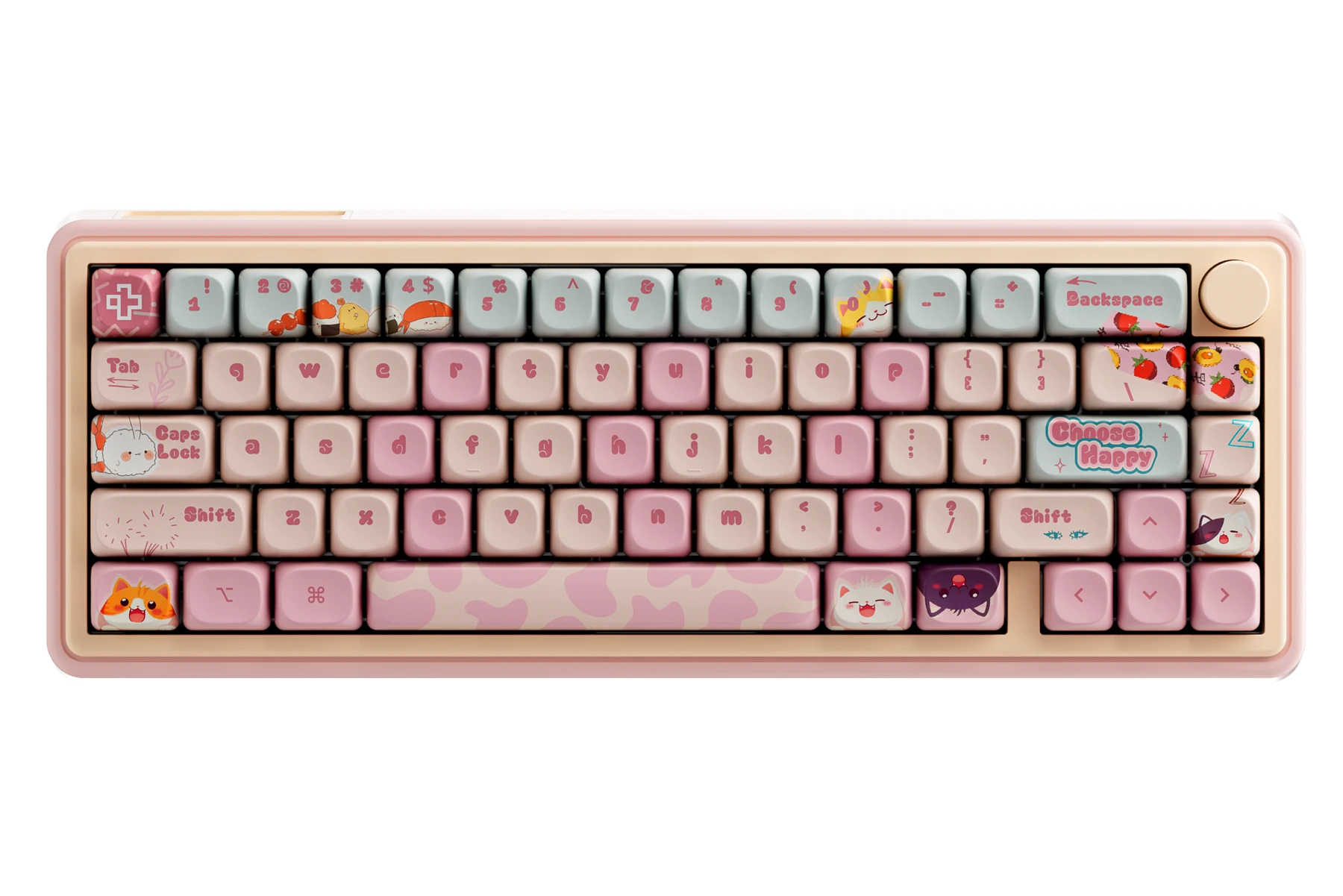 QwertyKey65 Pro Bliss Bluetooth Wireless VIA Hotswap RGB Mechanical Gaming Keyboard