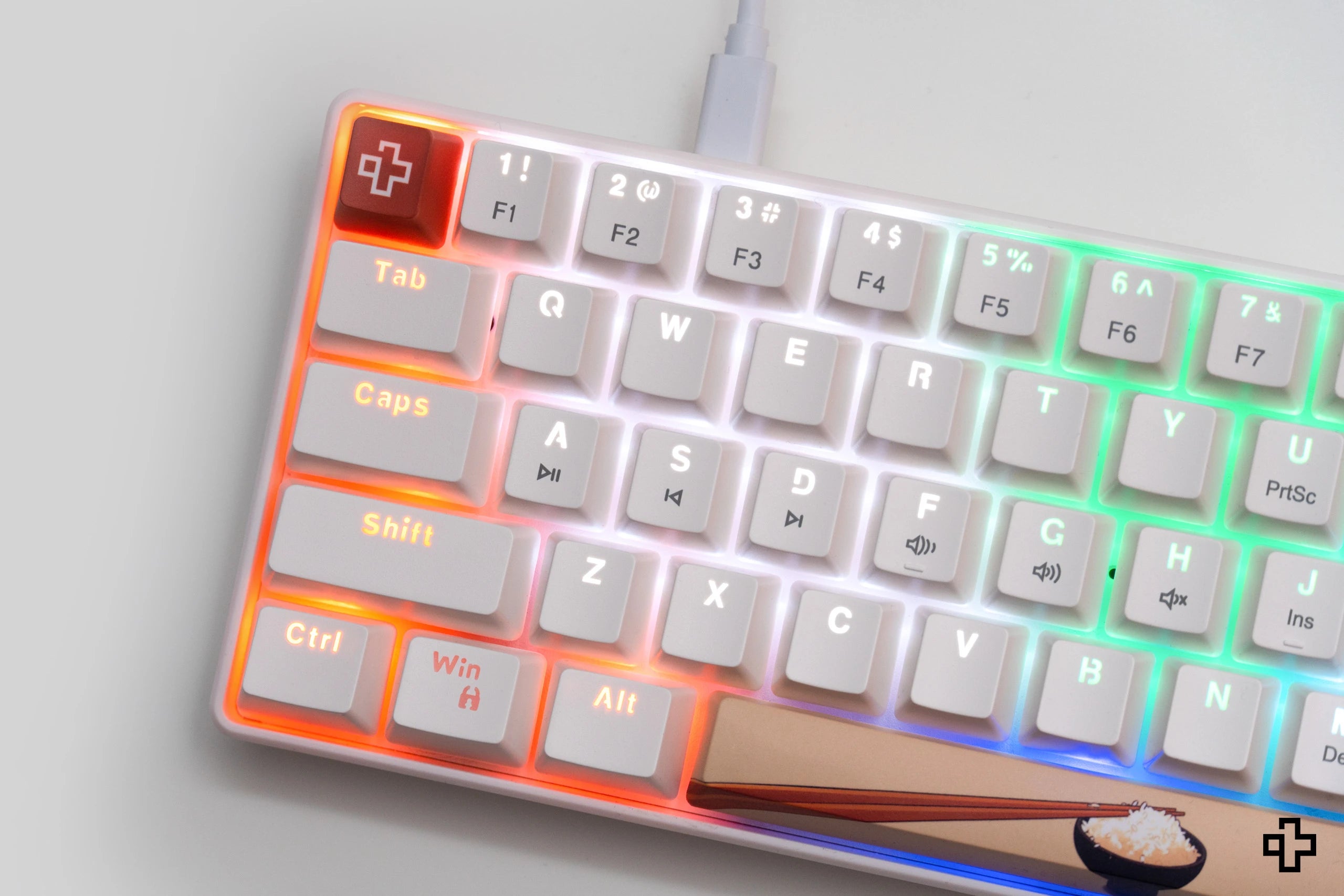 QwertyKey Rice V3 Alba Hotswap RGB Software Mechanical Gaming Keyboard