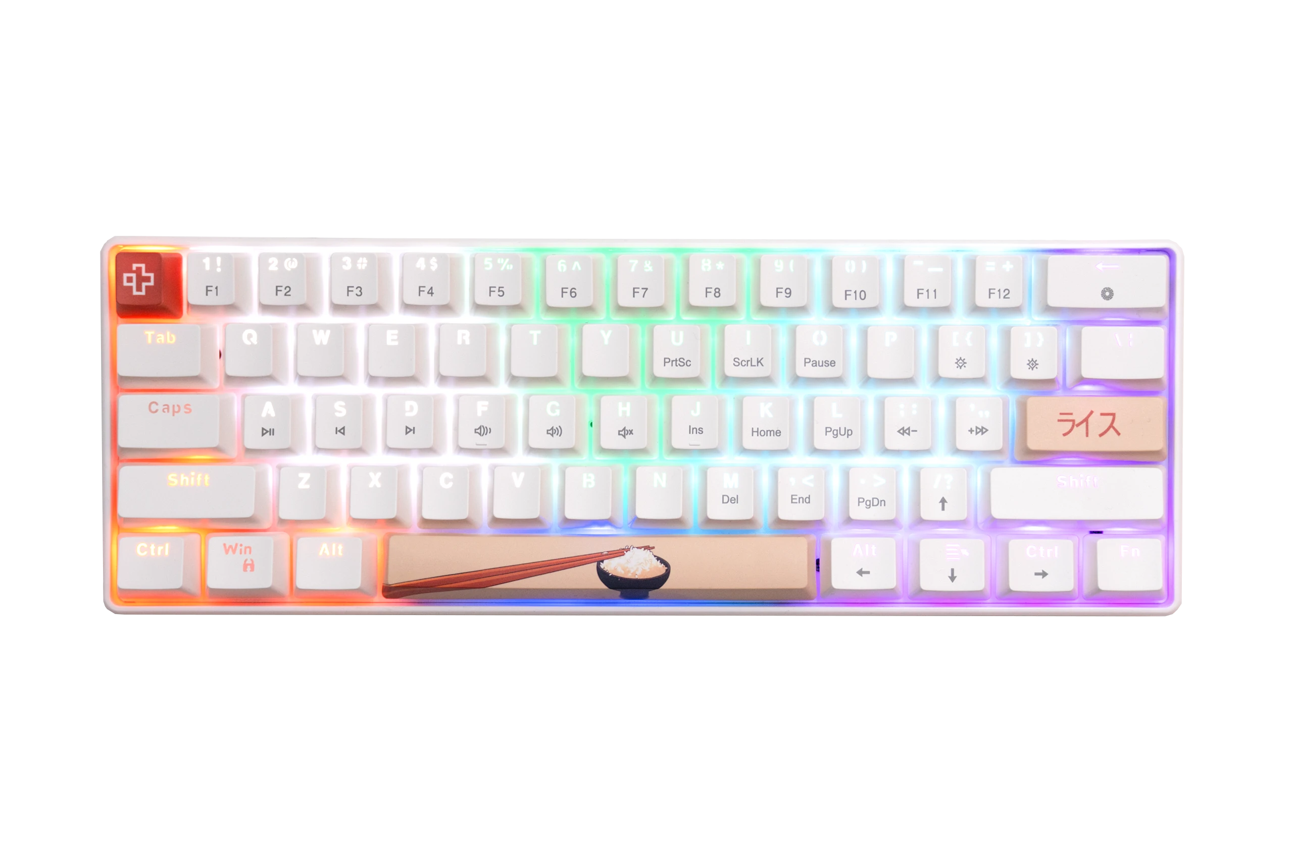 QwertyKey Rice V3 Alba Hotswap RGB Software Mechanical Gaming Keyboard
