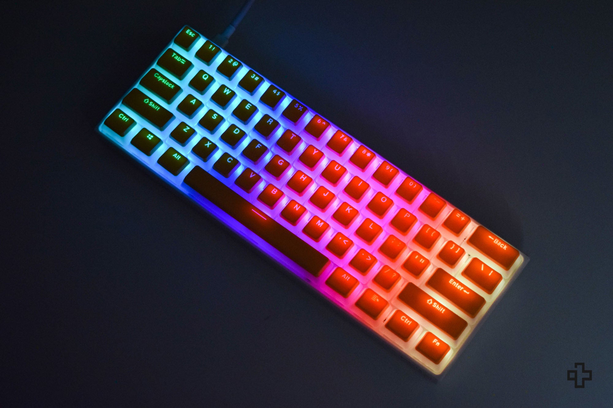 Set Taste Yellow Pudding Profil OEM Material PBT Double Shot - QwertyKey