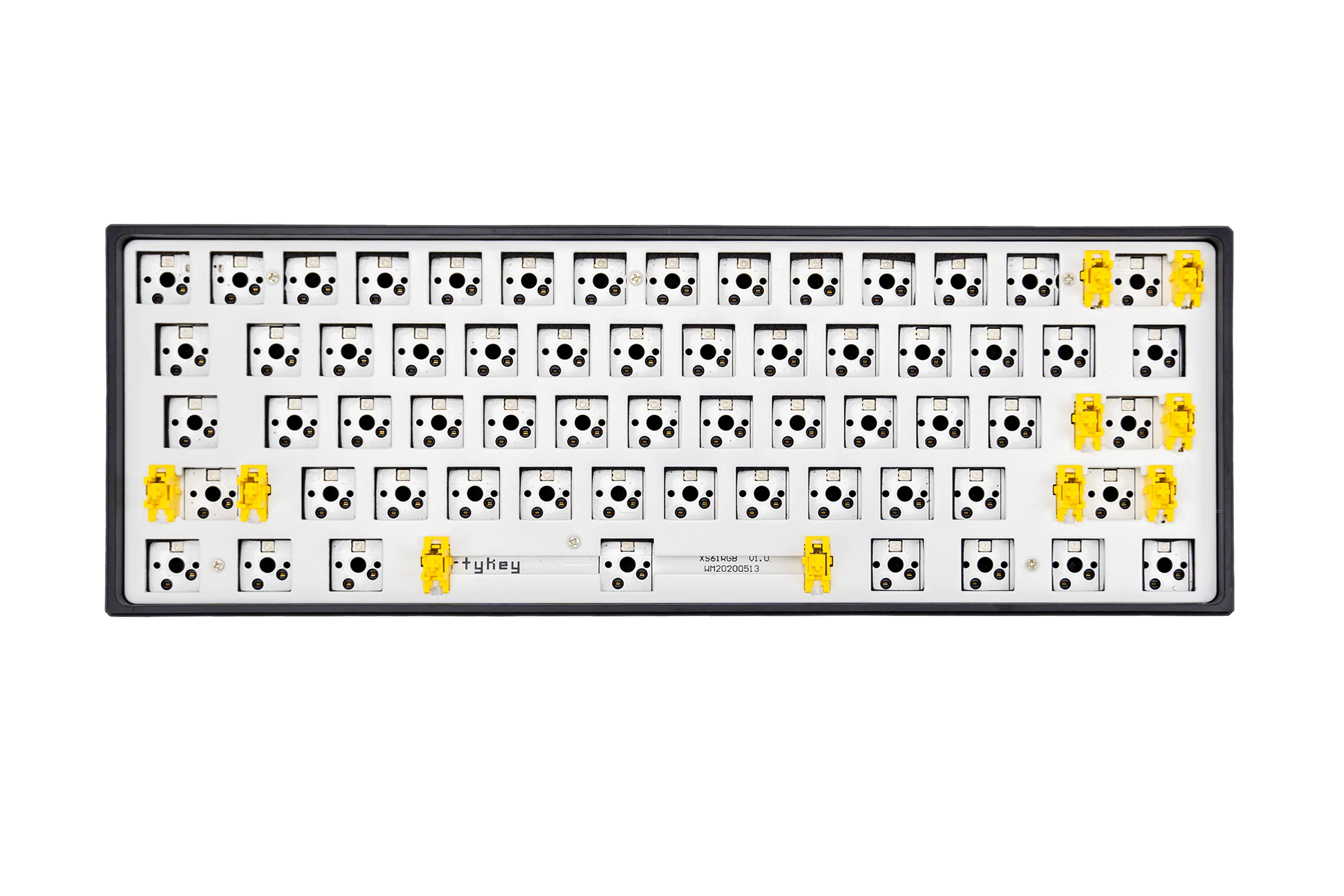 QwertyKey Black 61 Mechanical Gaming Keyboard Kit