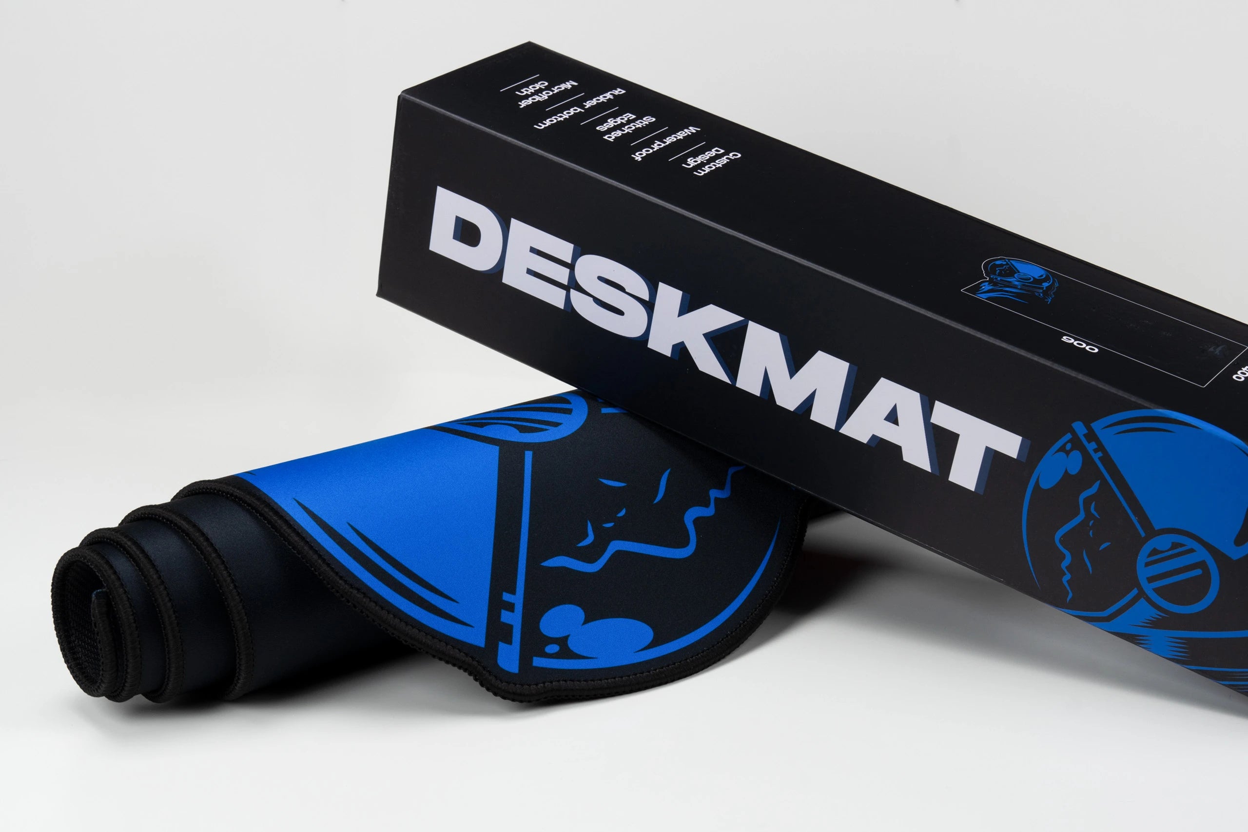 Deskmat Mousepad QwertyKey Spaceman Unregular 4mm stitched edges