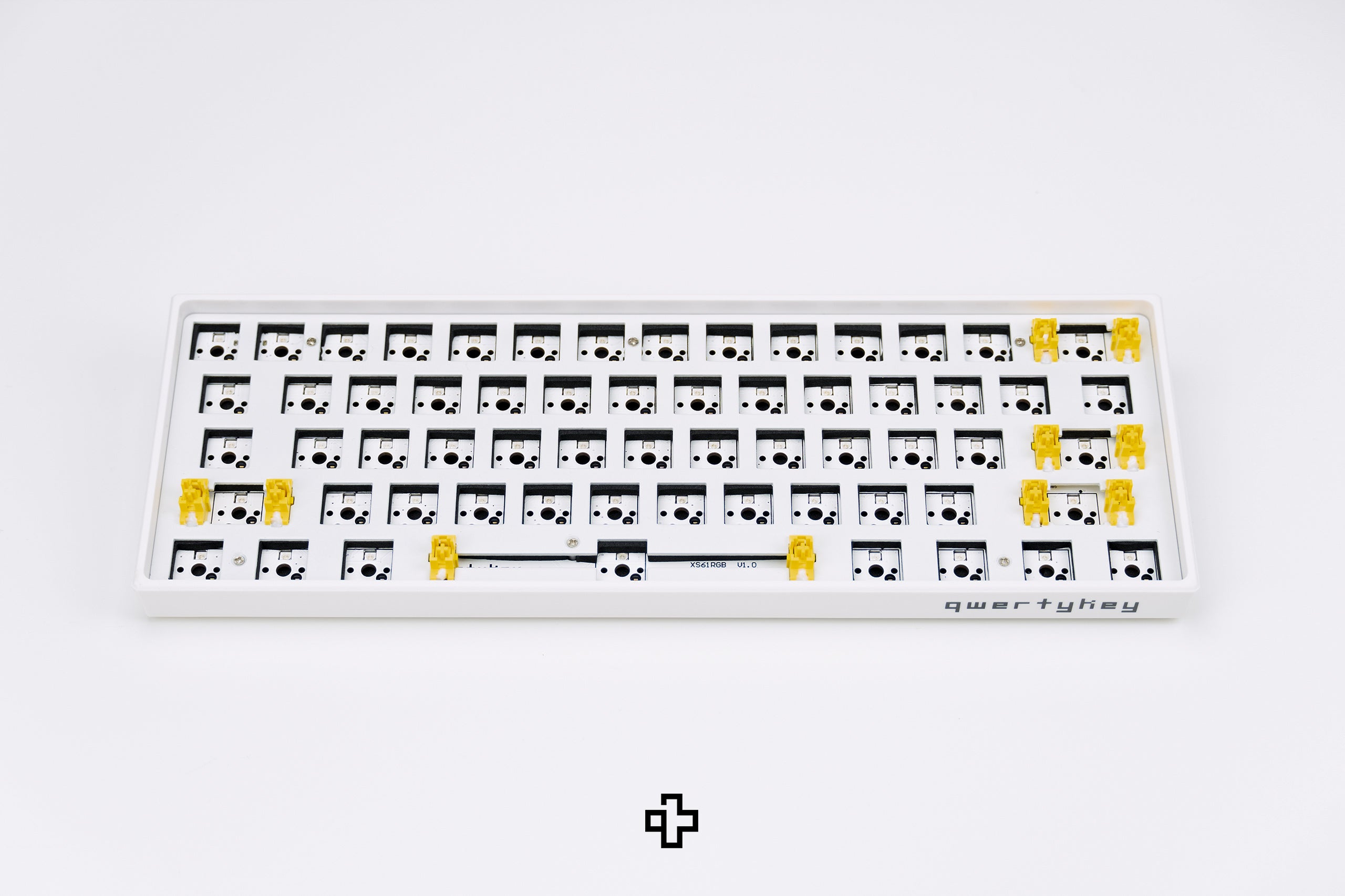 White QwertyKey 61 Mechanical Gaming Keyboard Kit