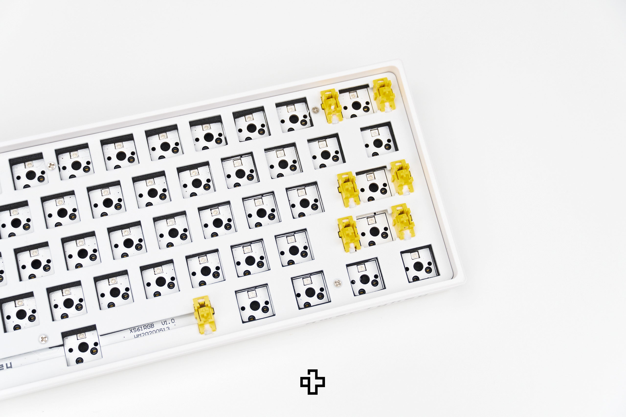 White QwertyKey 61 Mechanical Gaming Keyboard Kit