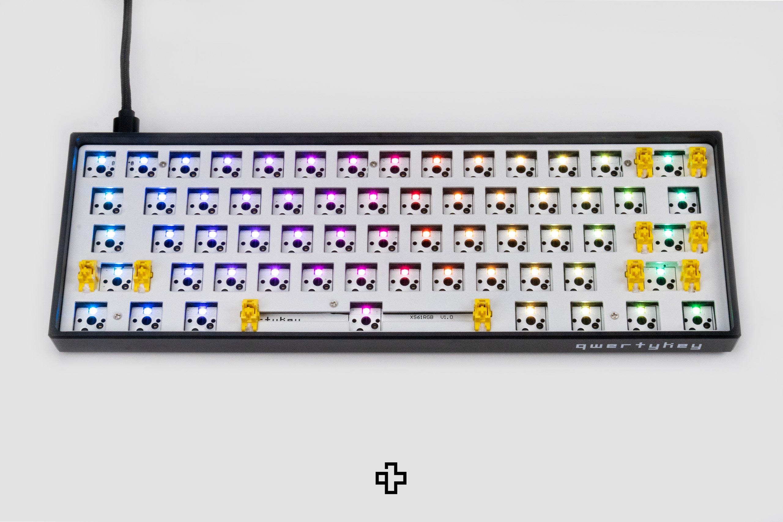 QwertyKey Black 61 Mechanical Gaming Keyboard Kit