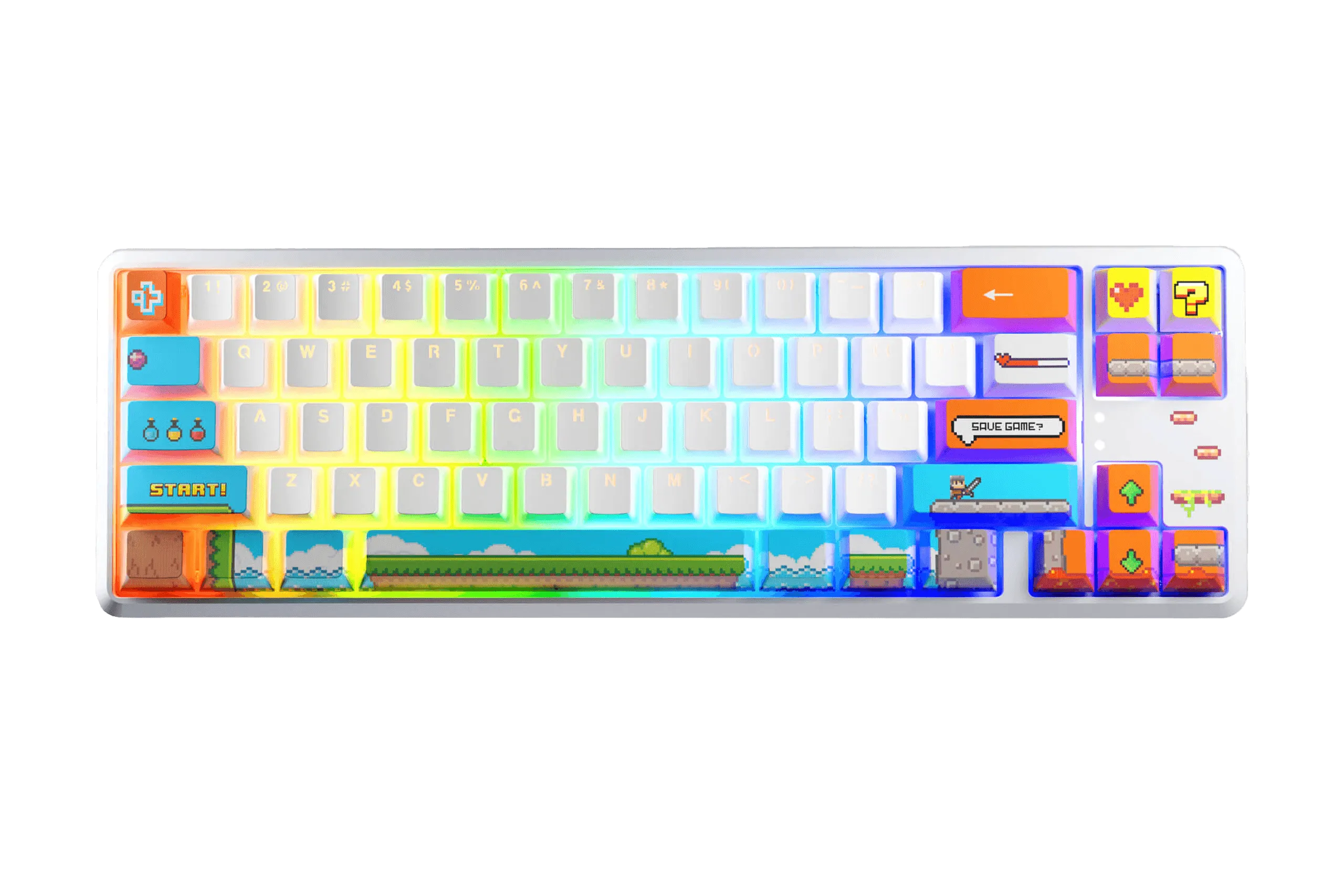 QwertyKey65 Arcade Hotswap RGB Mechanical Gaming Keyboard