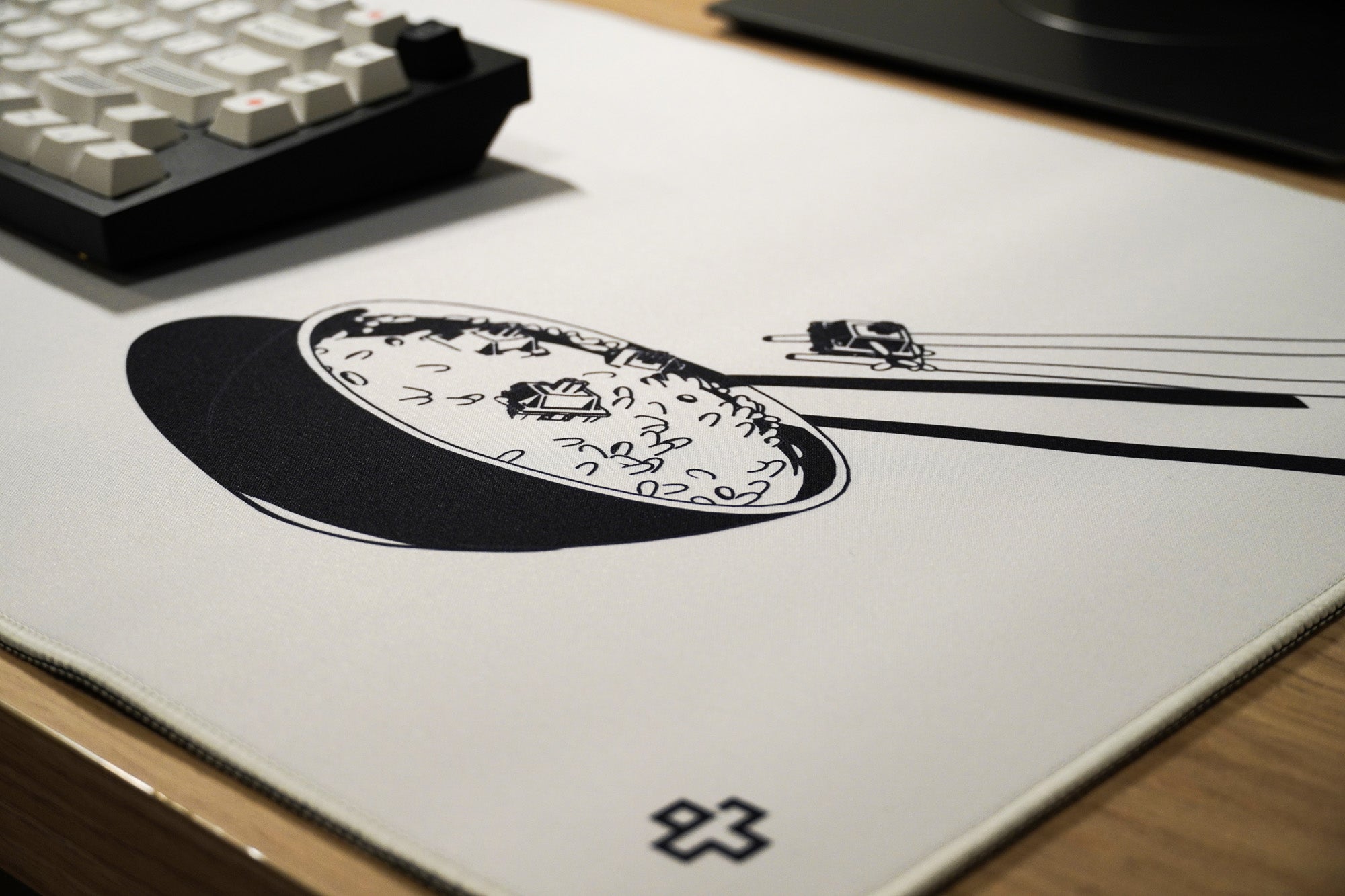 Deskmat Mousepad QwertyKey Rice 4mm margini cusute - QwertyKey