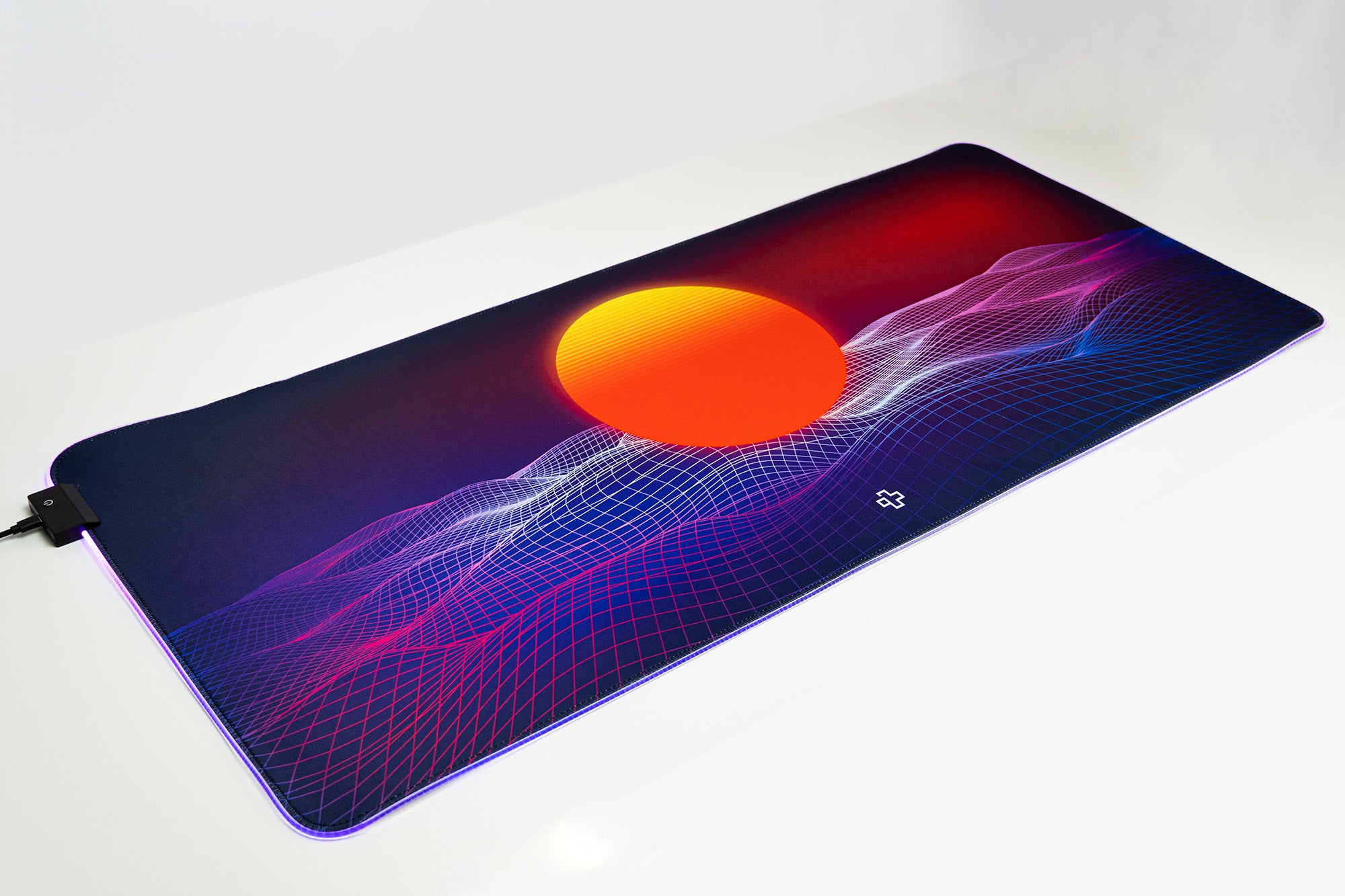 Deskmat Mousepad QwertyKey RGB CyberWave 4mm margini cusute - QwertyKey