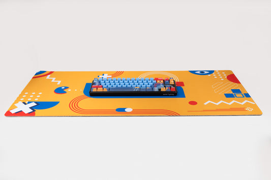 Deskmat Mousepad QwertyKey Metric 4mm stitched edges 