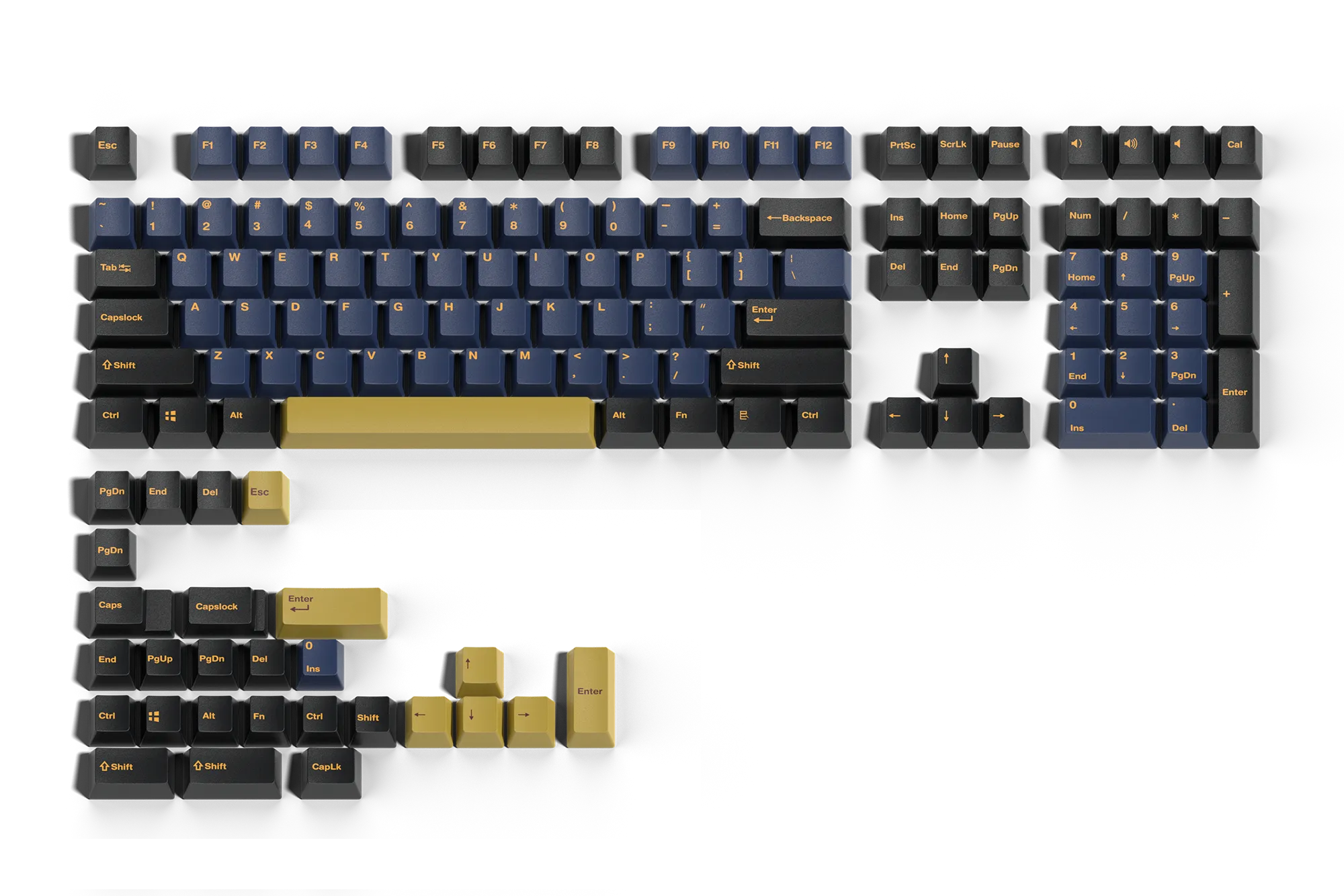 Set taste QwertyKey Ramses PBT Double Shot Profil OEM